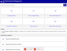 Tablet Screenshot of instapackaging.com